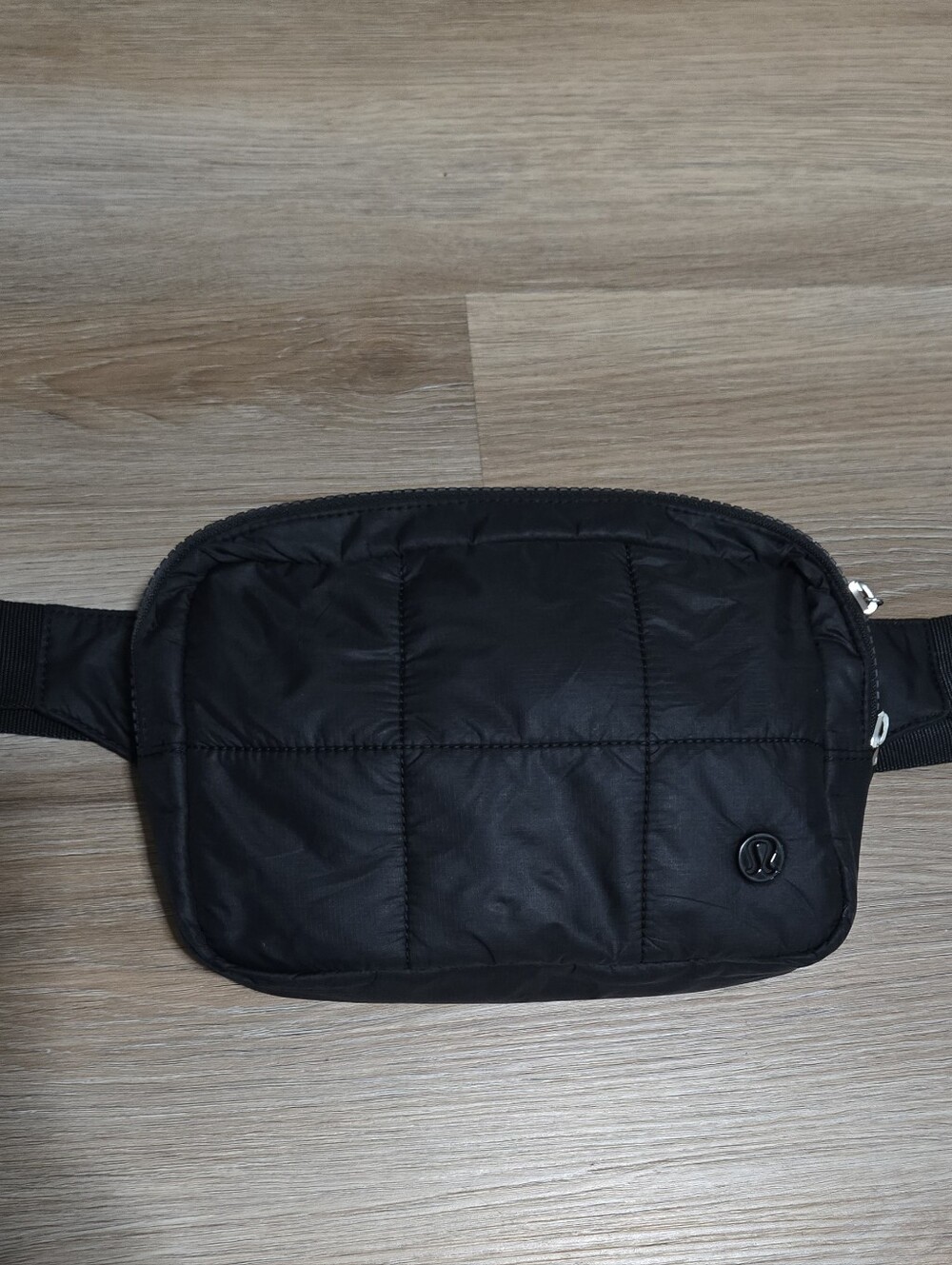 Lululemon Wear Ever Black Quilted Waist Bag